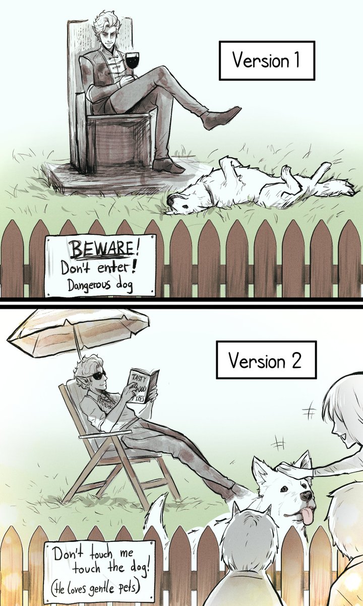 WellenKatze's tweet photo. Beware Scratch the dog!
bg3 comic a. astarion, s. astarion
#BaldursGate3fanart https://t.co/QS0CYHFtSD