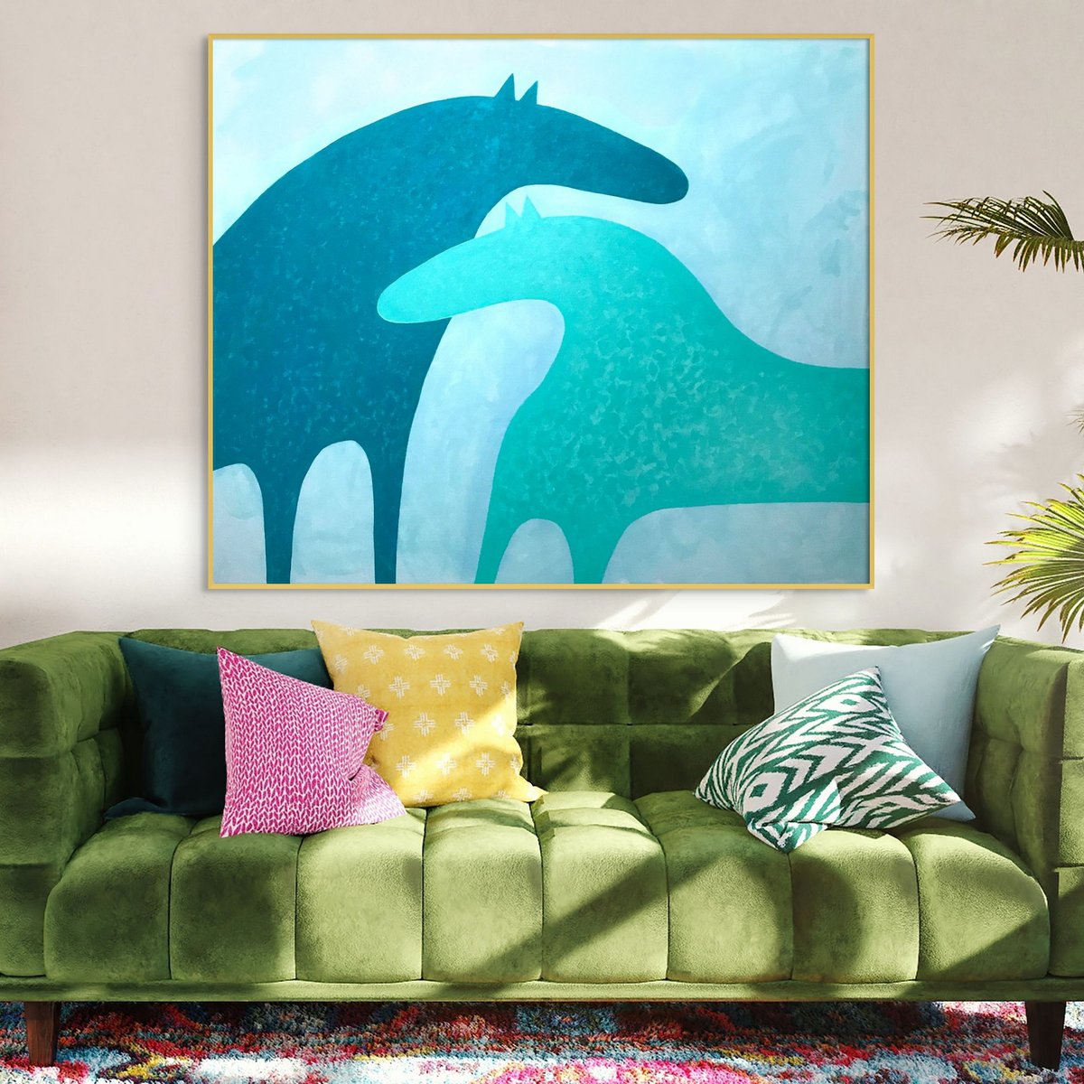 KaterinaMorgan's tweet photo. NEW
SHARON PIERCE MCCULLOUGH
"INSTANT ATTRACTION"
Acrylic on unstretched canvas
46 x 56 in (116 cm x 142 cm)
Year of creation 2024
Shipping: from USA

#bluehorse #interiordecoration #horses #coupleofhorses #equineart #contemporaryart #horsepainting #horselovers #luxuryinterior https://t.co/SkFsT480kn