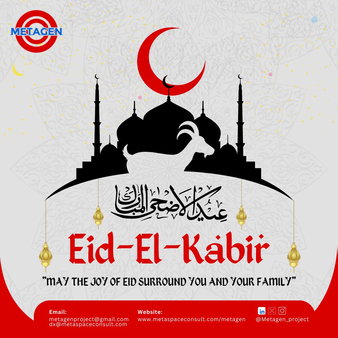 MetaGenProject's tweet photo. The MetaGen Project team wishes you a joyful Eid Mubarak!
We celebrate the spirit of Eid al-Fitr with you and hope this special occasion brings you peace, happiness, and blessings.
#EidMubarak #MetaGenProject https://t.co/Dg2Zu1GDOy