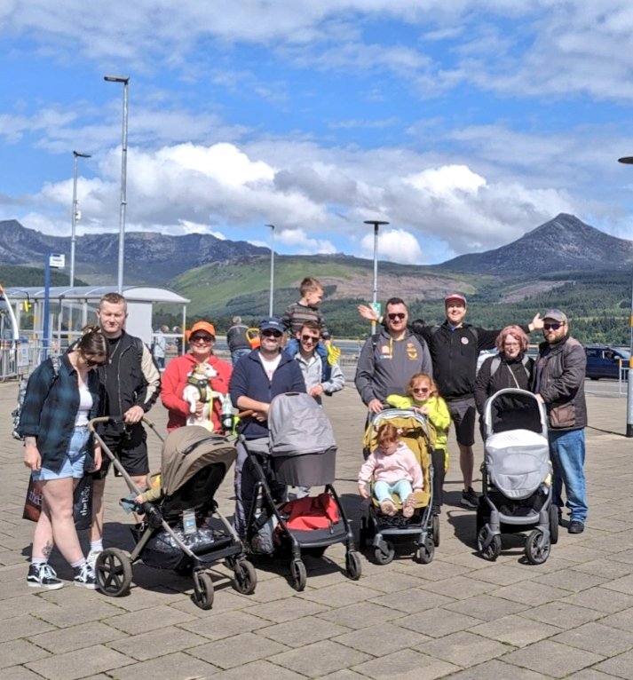 Dads Rock Arran! Our awesome North Ayrshire families had a fathers day trip to the beautiful Isle of Arran