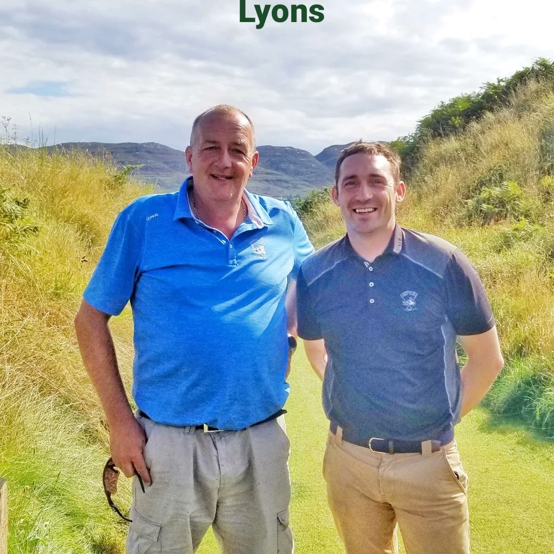 The dynamic duo of <a href="/johnnyshields1/">johnny shields</a> <a href="/daraghlyons/">Daragh Lyons</a> <a href="/PortsalonGolf/">Portsalon Golf Club</a> !