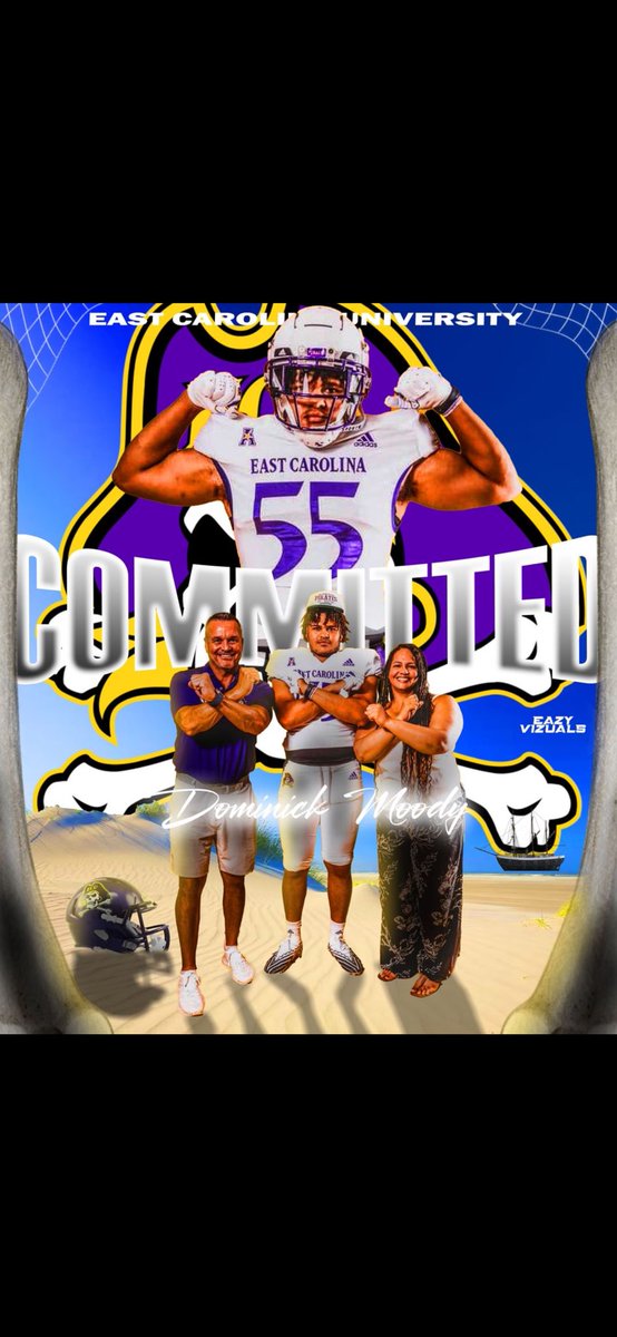 I’m 100% committed to  East Carolina University ‼️🏴‍☠️ #GoPirates🏴‍☠️ @ECUCoachHouston <a href="/coachteshECU/">coach</a> <a href="/RicoZackery/">Coach Zackery</a>