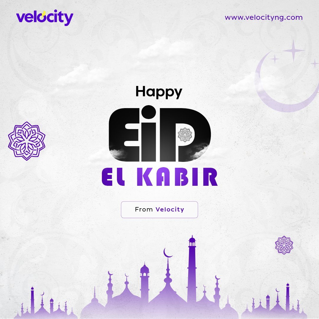 VelocityAppNG's tweet photo. Wishing you a joyous and blessed Eid El Kabir! 

#eidelkabir #velocitydelivers # https://t.co/WbYJnp3CKi