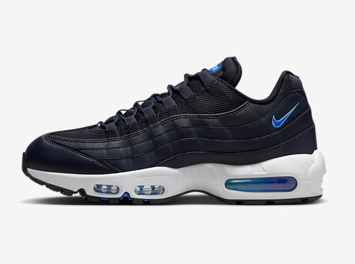 SOLELINKS on X Ad Nike Air Max 95 Dark Obsidian Racer Blue on sale for 97.50 log in and use code STATUSAPP Finish Line https t TR8ysdsBN2 JD Sports https t 83NS3AmGPt https t RgrqR7U1Bn X