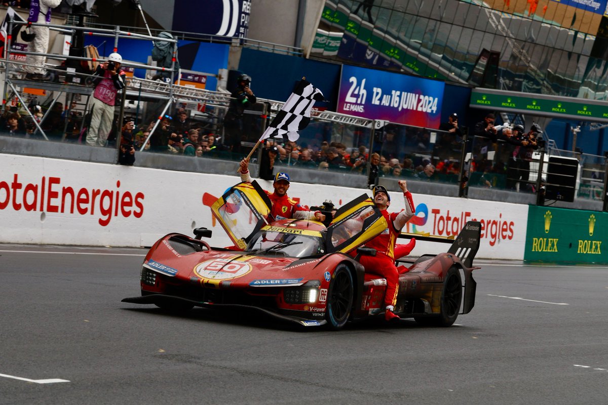TearOffFR's tweet photo. Ferrari cette année, c'est :

• Victoire de Charles Leclerc à Monaco en F1 (avec la 2e Ferrari de Carlos Sainz sur le podium)

• Victoire de la #50 aux 24 Heures du Mans (avec la 2e Ferrari #51 sur le podium)

2 des 3 plus grands monuments du sport auto 👏🤯

#WEC | #LeMans24