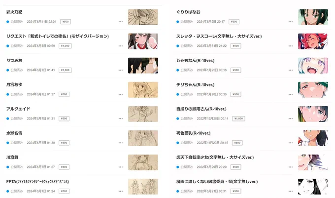 pixivFANBOXやっています。主に「艦〇れ」のR-18ver.を載せています500円コースと1000円コースがありますので、よろしければご支援くださいませ～# 