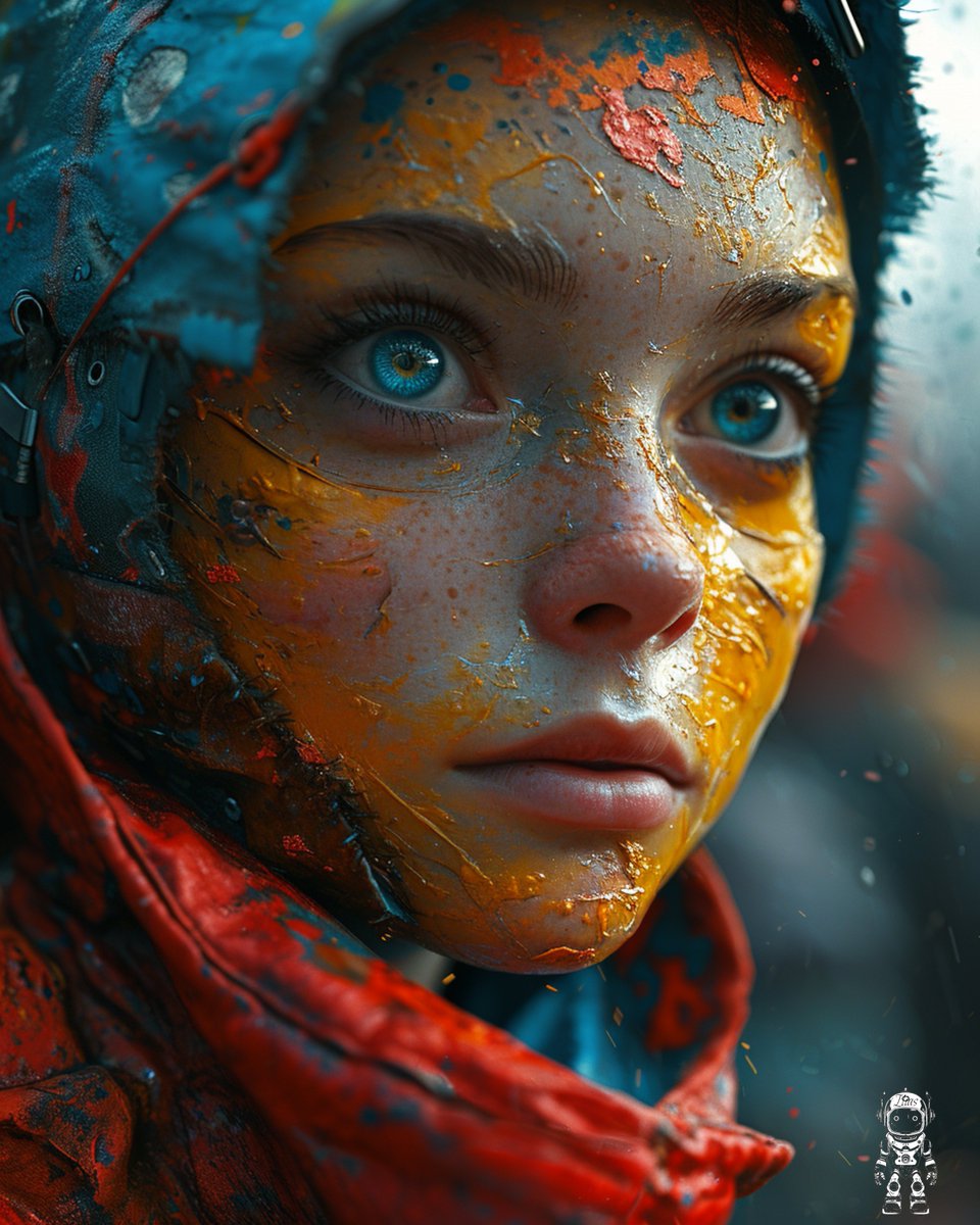 ilia_sky83's tweet photo. Artificial Girl.   
#AI #art #cute #girl #space #warrior #cyber #cyberpunk https://t.co/KF4z0Acmzu