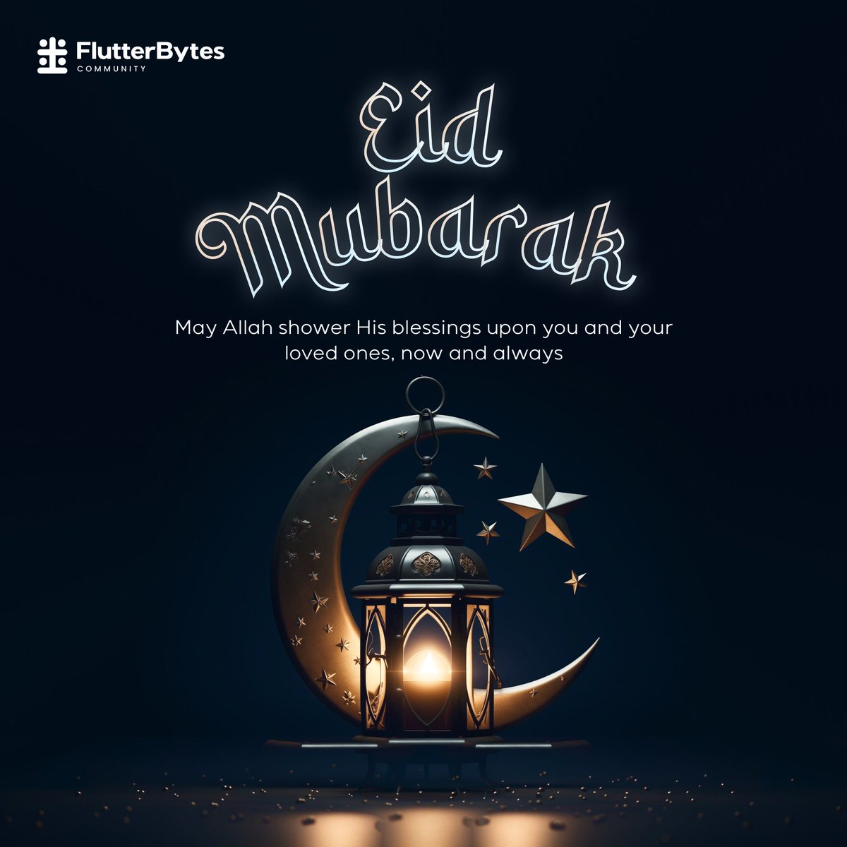 flutterbytes_c's tweet image. Eid Mubarak ✨✨