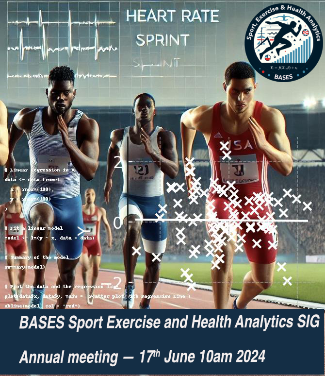 For those interested in statistics and data analytics in sport, exercise and health, we are meeting online tomorrow at 10am. Reporting back on several initiatives, teaching statistics, as well as discussing AI in data analysis. Link for the meeting: t.ly/6cWgq