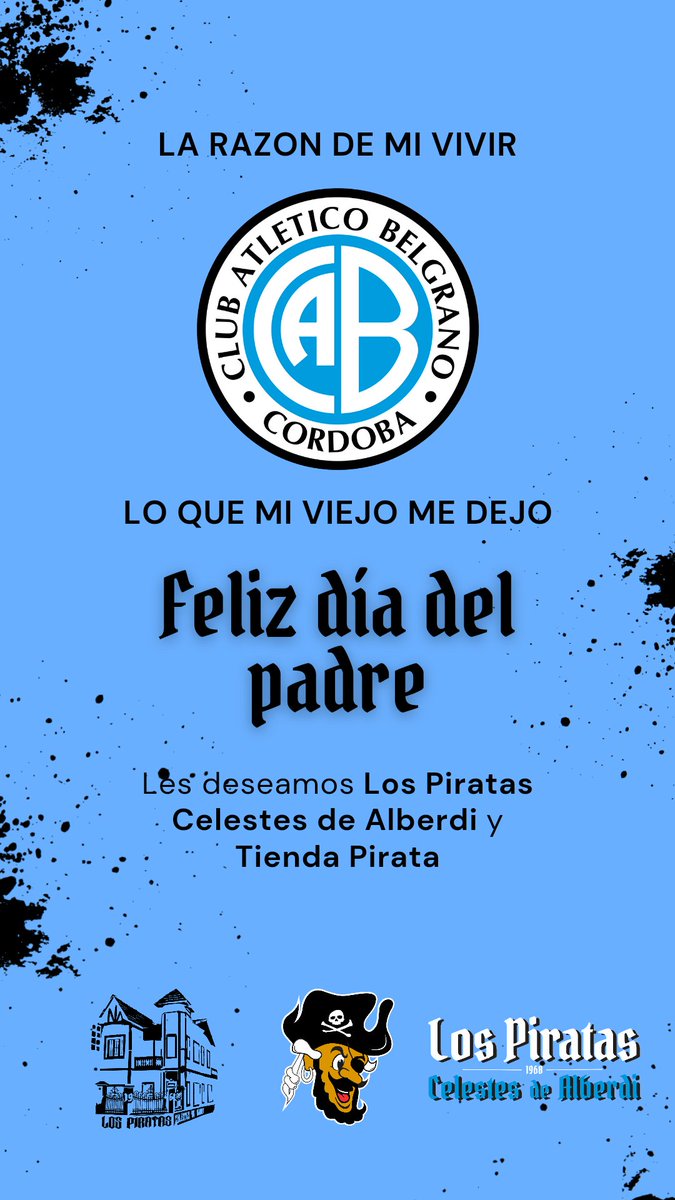 Feliz día a todos los papás piratas!
