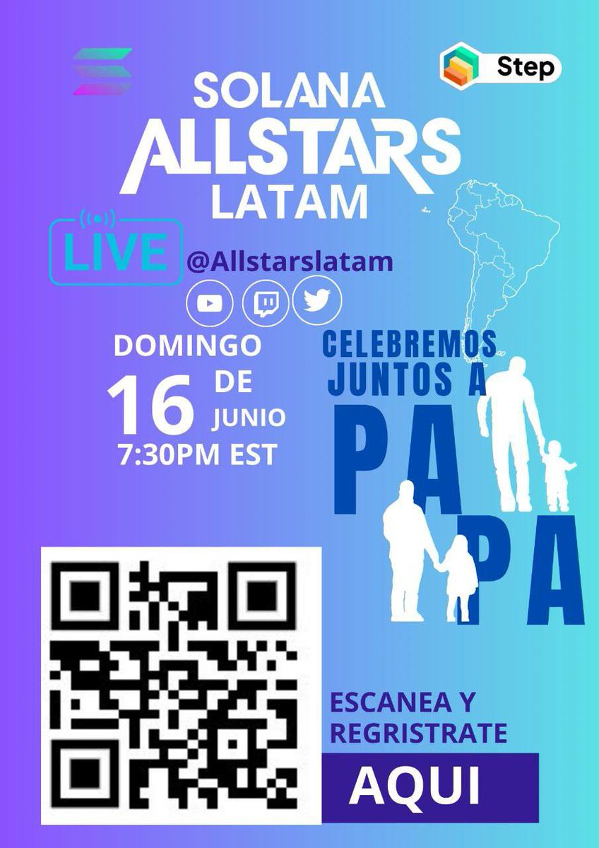 Criptodruu's tweet photo. Hoy tenemos live stream de @allstarslatam @SolanaAllstars por X, YouTube y Twitch. No se lo pueden perder.

🇻🇪 Caracas 7:30 p.m.
🇦🇷 Buenos Aires  8:30 p.m.
🇨🇴 Bogotá 6:30 p.m.
🇲🇽 México DF 5:30 p.m.
 
LFG!! 🚀🚀🚀

$SOL $STEP #SolanaCommunity
#SolanaLATAM #solanaseason https://t.co/y0SNZlVgxc