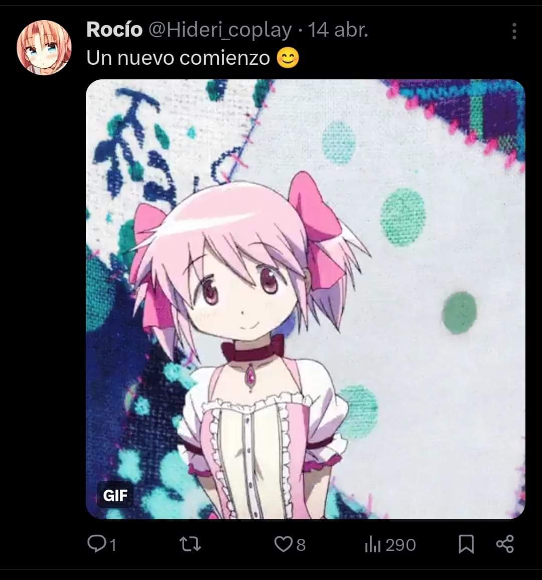Neko_trap_'s tweet photo. @Jondragon1701 @Neko_trap__ En su nueva cuenta no había publicado mucho, solo subió 2 cosas, una foto de perfil y una foto de madoka diciendo que era un nuevo comienzo, no se el motivo por el cual eliminaría su cuenta principal.
Pero después de que se descubierta esto se la paso cambiando el @ varios días https://t.co/roZbHKqEri
