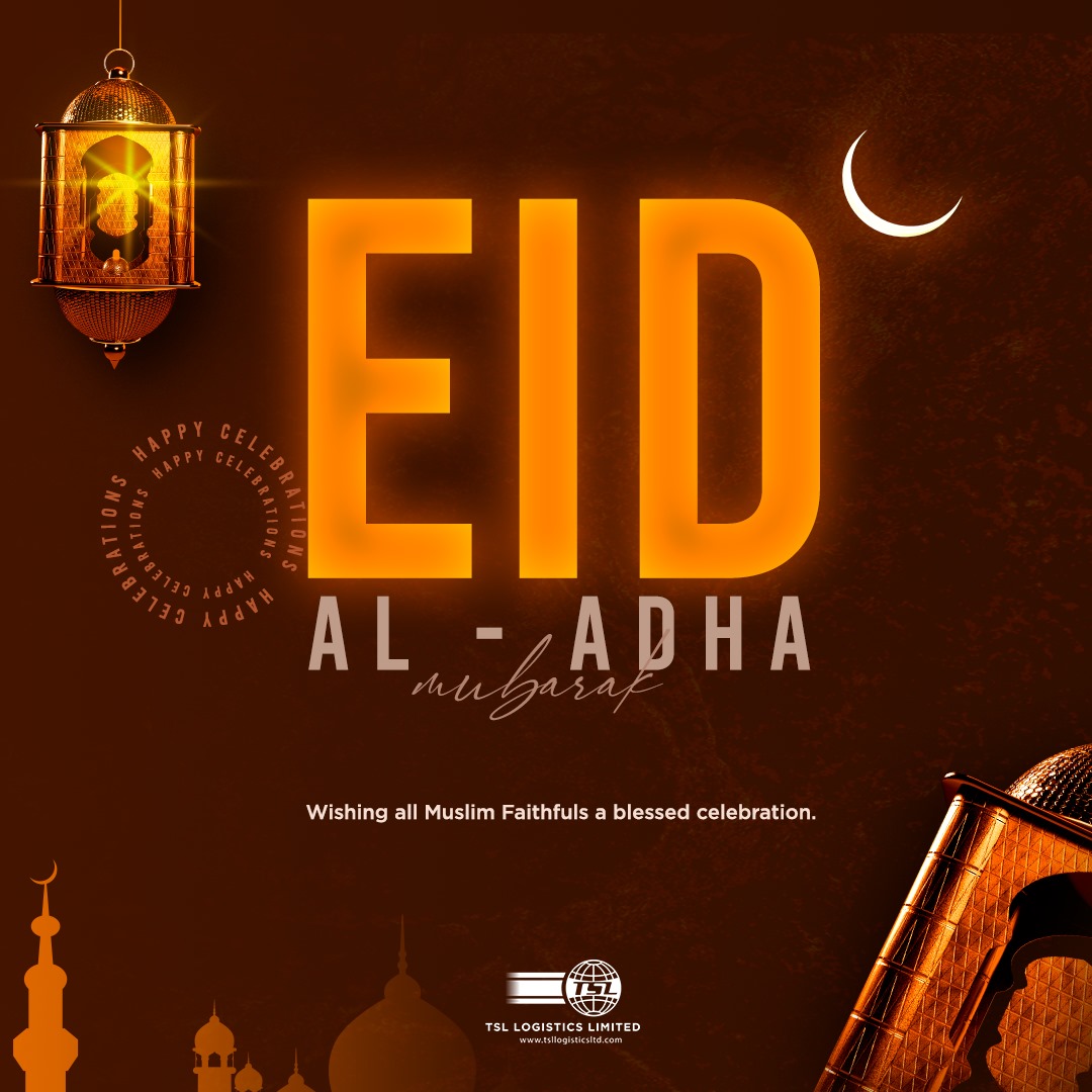 tsl_logistics's tweet photo. 🌙 Happy Eid Al-Adha from all of us @tsllogistics 

#EidAlAdhaCelebration #EidBlessings #Tsllogistics https://t.co/CsXW2xleNc