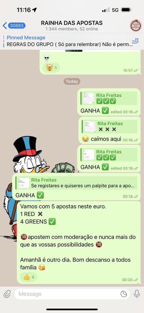 ritafreitas16's tweet photo. 5 apostas no grupo
4 greens ✅✅✅✅🥵
(Quem quiser o link comenta aqui ou envia mensagem) 🤑
#VAMOOOOOOSSSSSSSS https://t.co/wCxNtsxyDr