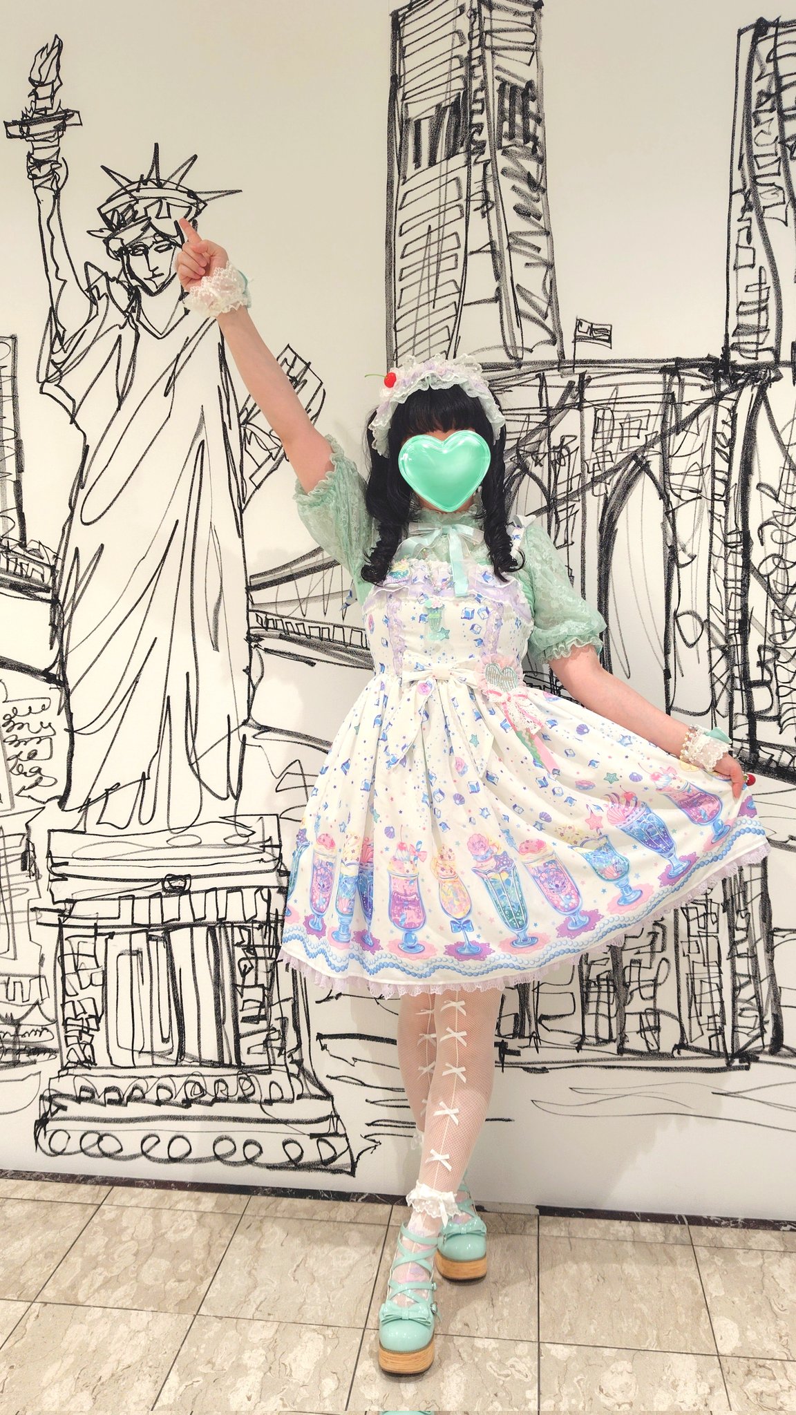 Cream Soda Mermaidジャンパースカート♡ クリームソーダ♩ Cream Soda Mermaidジャンパースカート♡ クリームソーダ♩ セット