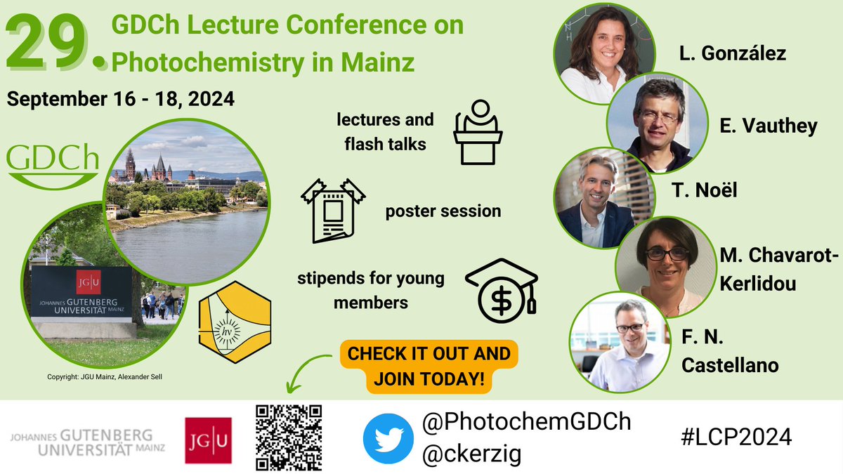 Christoph Kerzig (@ckerzig) on Twitter photo Two weeks left to submit an abstract for a talk at #LCP2024. Join us <a href="/uni_mainz_eng/">Mainz University</a> to discuss the latest developments in #photochemistry. Two weeks left to submit an abstract for a talk at #LCP2024. Join us <a href="/uni_mainz_eng/">Mainz University</a> to discuss the latest developments in #photochemistry.