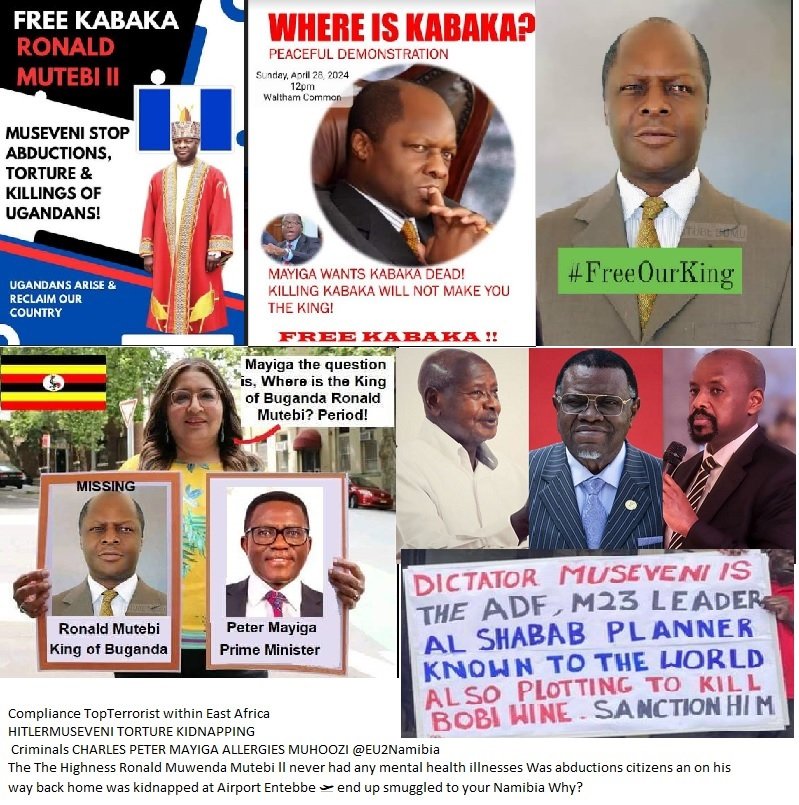 KabaniSekanyol1's tweet image. #ICCProcess #freedom #Humanrights #free KABAKA RONALD MUWENDA M II whom you kidnapped with HitlerMuseveni Muhoozi MirjamBlaakSow MAYIGA