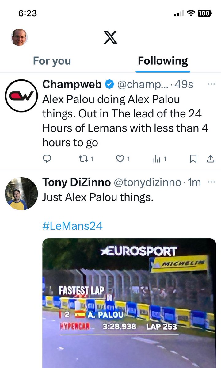 Classic twitter synchronicity ⁦<a href="/tonydizinno/">Tony DiZinno</a>⁩ ⁦<a href="/champwebdotnet/">Champweb</a>⁩
