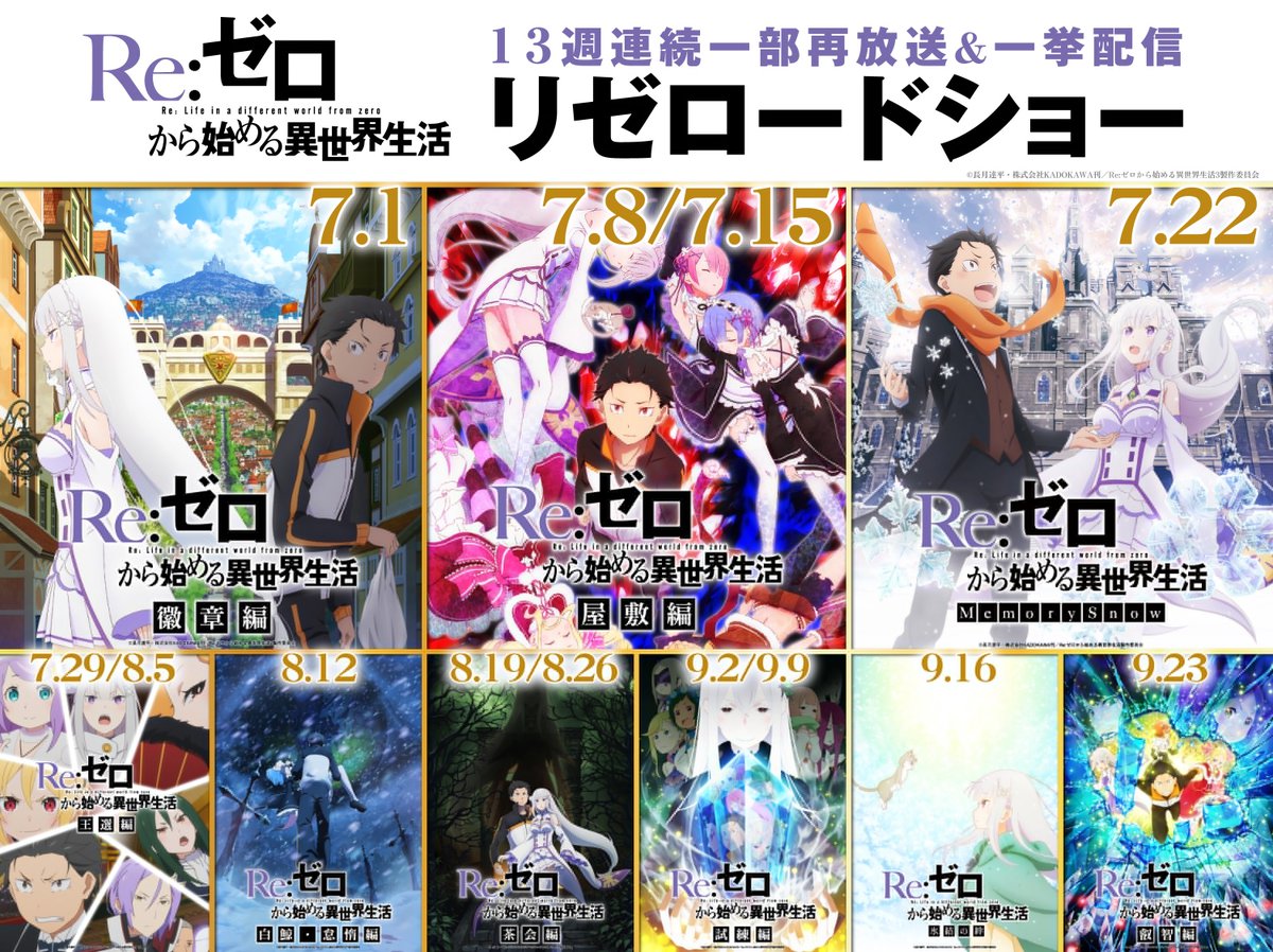 Re:ゼロから始める異世界生活』公式 on X