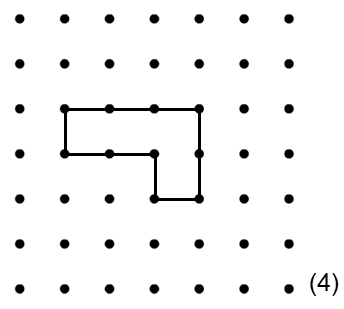 MathsWithMrHill's tweet image. Add one extra square so that there exists at least one line of symmetry. Don says there are four solutions, I can only find three! Someone please help me. I don't think he would make a trick question. #mathchat #maths