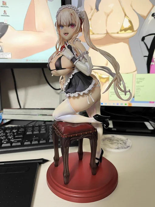 『PZ姉妹ツリエ』届いたで〜朝凪先生キャラのボディラインや表情をしっかり再現してて、超可愛い&セクシー…性癖詰め込み贅沢パックとなっております1/5スケールの大迫力ながら、塗装の質感再現ももかなり両立出来ていると思います素晴らしいフィギュア…製作に関わった皆様、ありがとう… 