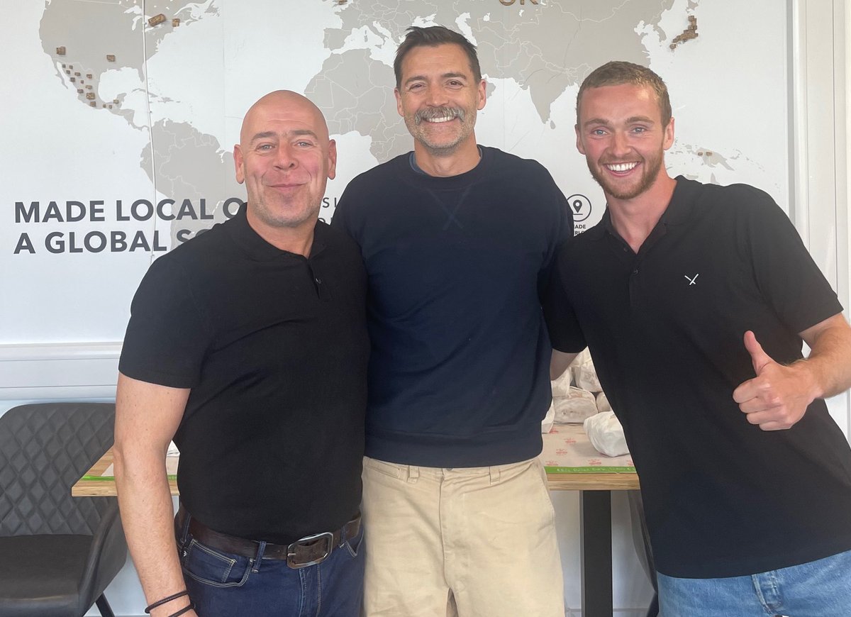 WeRCarbonHappy's tweet photo. @WeRCarbonHappy were invited to the launch of @chopvalueuk to see the amazing work the team are doing keeping chopsticks out of landfill and the stunning furniture it creates from this waste product.
@NeilSang8 Tom Davies @FelixBock  #PatrickGrant @CommClothing #Sustainability https://t.co/Pg0e0L856S