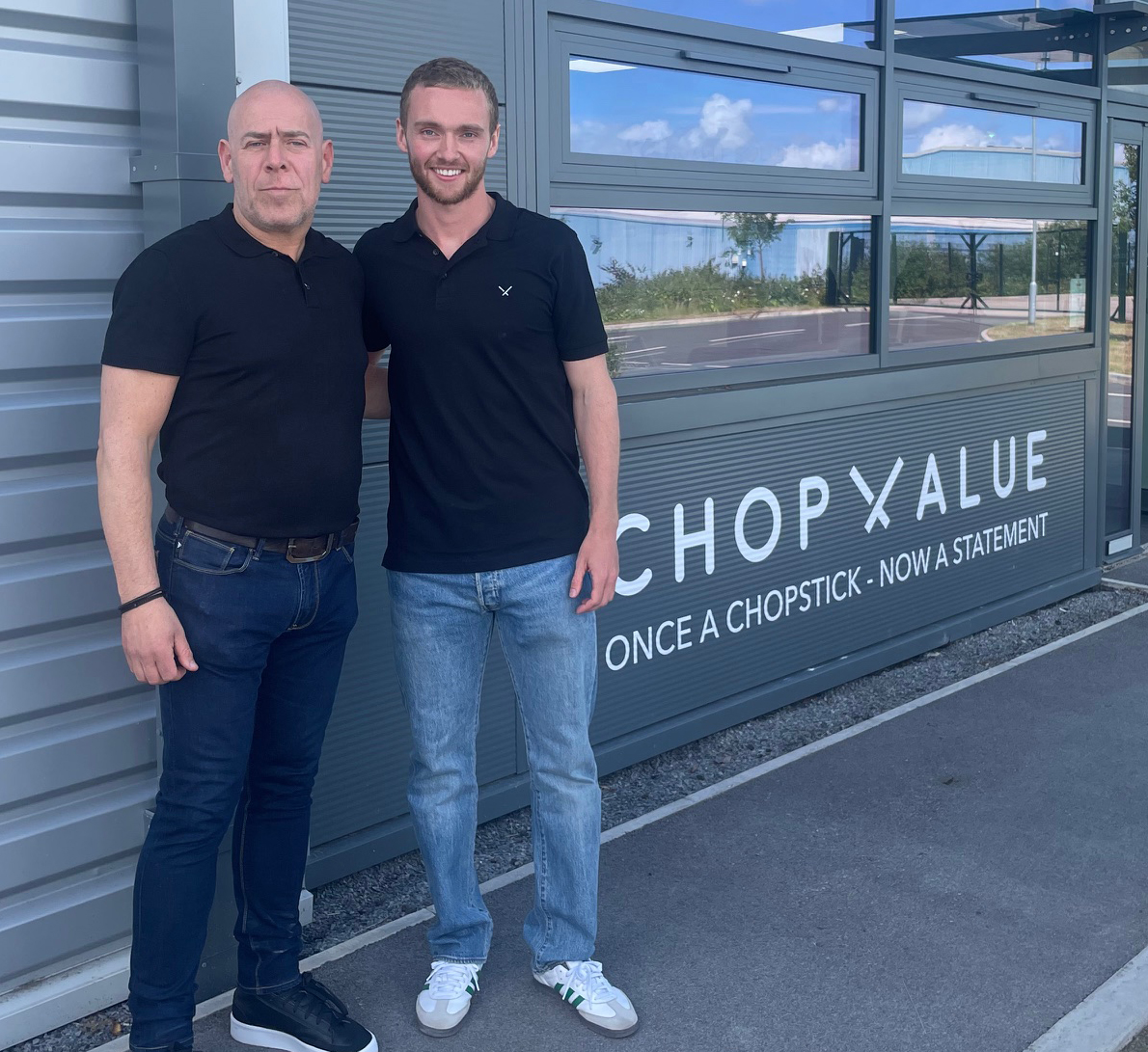 WeRCarbonHappy's tweet photo. @WeRCarbonHappy were invited to the launch of @chopvalueuk to see the amazing work the team are doing keeping chopsticks out of landfill and the stunning furniture it creates from this waste product.
@NeilSang8 Tom Davies @FelixBock  #PatrickGrant @CommClothing #Sustainability https://t.co/Pg0e0L856S