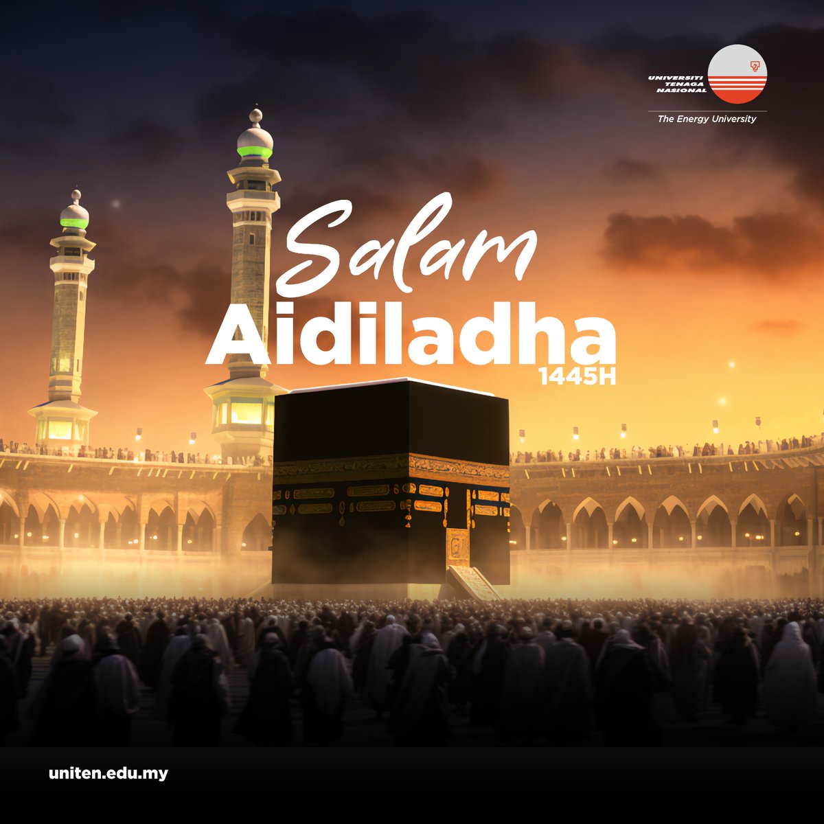 uniten's tweet photo. May we always remain grateful and generously share our blessings with those in need. Each act of kindness has the power to make a positive impact and improve someone's life.

Salam #Aidiladha 1445H from all of us at #UNITEN. https://t.co/wxA6W6RegK