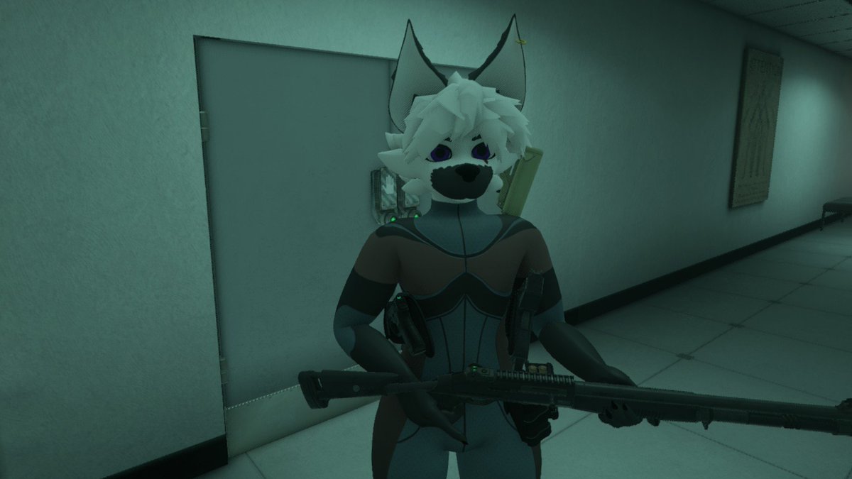 Pulcio_'s tweet photo. Yesterday I've bought #Bonelab , and I'm enjoying it;
Yes, I've played Boneworks in the past, thx to a friend steam library;

I was already working on this "Jumpsuit" before having the Idea to buy Bonelab and I HAD to say that:
IT FITS SO WELL inside the game
#furry #3dAvatar #fy https://t.co/QN2VGsUpUq