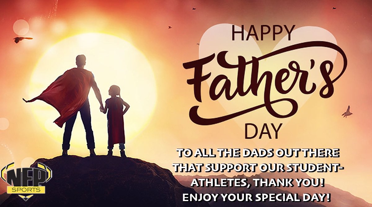 NFPSports_RI's tweet photo. To all the Dads out there who support our student-athletes, thank you! Enjoy your special day! #FathersDay2024 https://t.co/CrbA1tw32j