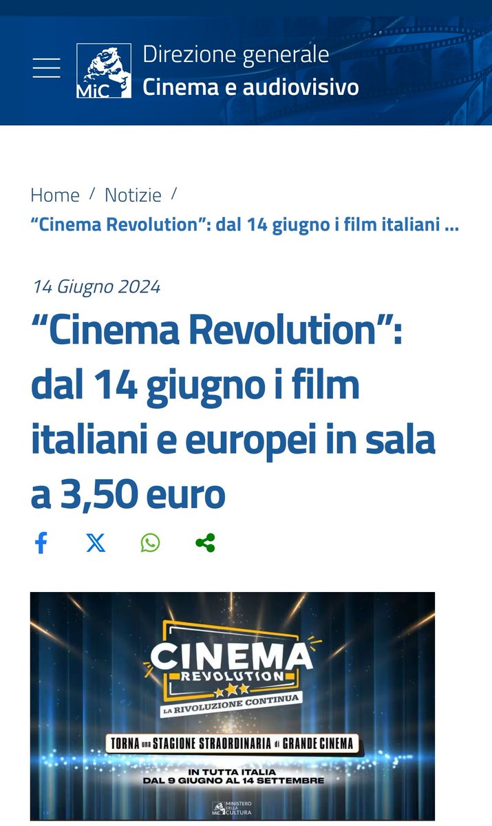 marika_marone's tweet photo. Dato che continua a piovere🌧️🌧️🌩️⛈️🌦️☔☔☔ ad intermittenza, oggi andiamo al cinema.🎥🎬📽️📹🎬🎟️🎟️ Tra l'altro c'è l'offerta cinema a 3,50€ dal 14 giugno al 14 settembre 2024 #cinemainfesta #ministerodellacultura #cinemarevolution #lamoreperilcinema  #cinemaa3e50centesimi https://t.co/PfwvfqLhme