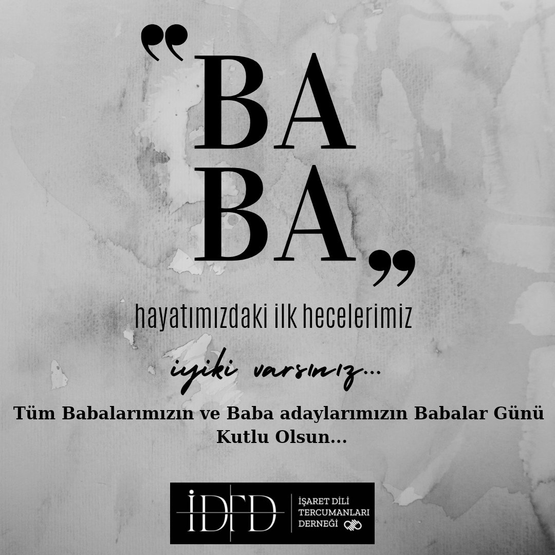 Babalar Günü Kutlu Olsun..
#işaretdili #işaretdilitercümanları #babalargünükutluolsun