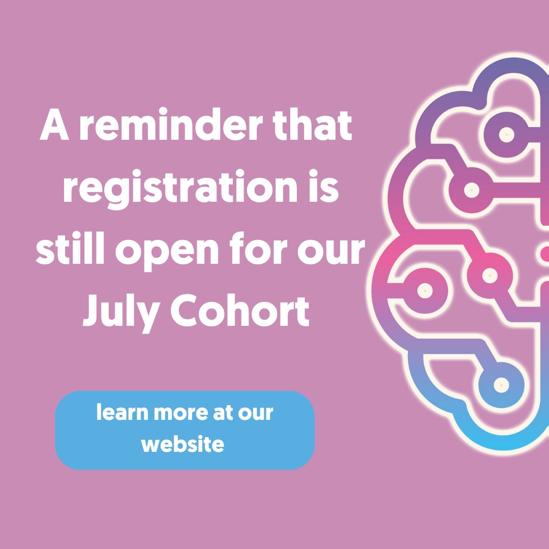 A reminder that registration is still open for our Summer Cohort! 
🧠 Start date:15th July 
🧠 Course overview: Basic Python, Data Handling &amp; Machine Learning

Sign up on our website: learntodiscover.ai/#waitlist 

#ML #AI #DataScience