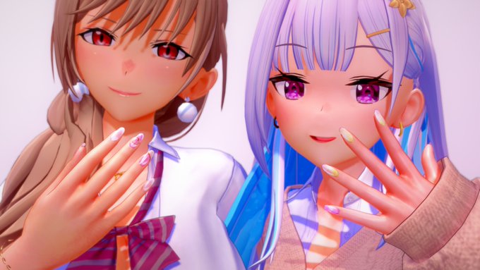 ネイル可愛くてありがてぇ～! 