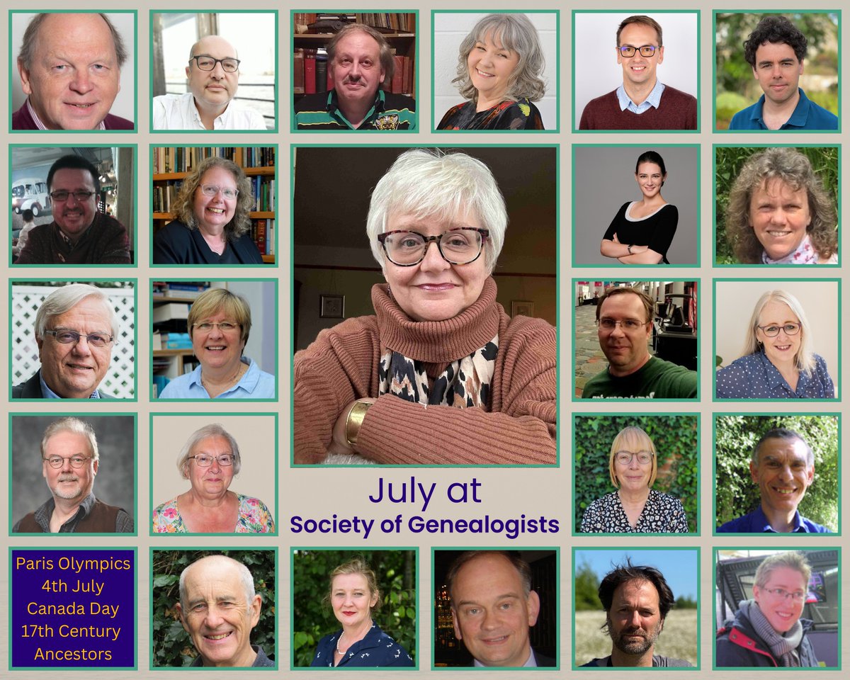 🥇🌼 Introducing Our July Speakers!

Our fab speakers include <a href="/SoGGenealogist/">Else Churchill</a> <a href="/DaveObeeTC/">Dave Obee</a> <a href="/rob_s_smith/">rob_s_smith</a> <a href="/LMHistory/">Graham Bandy 🌳</a> @NathanDGoodwin  <a href="/PaulVDudman/">Paul V. Dudman</a> <a href="/effortlesslycat/">(((Caitlin Hollander))) 🌳🧬</a> <a href="/SocialHistoryOx/">Jonathan Healey</a> 
<a href="/kmkgenealogy/">Family Tree Tales</a> <a href="/fiona_memories/">Fiona Brooker</a> <a href="/MuseumCromwell/">The Cromwell Museum</a> <a href="/mubufood/">Cynthia Brown</a> <a href="/historical_kate/">Dr Kate Vigurs FRhistS</a> <a href="/WTPGenealogy/">Mike Sharpe</a> &amp; <a href="/simondmd/">Simon Davies</a>.