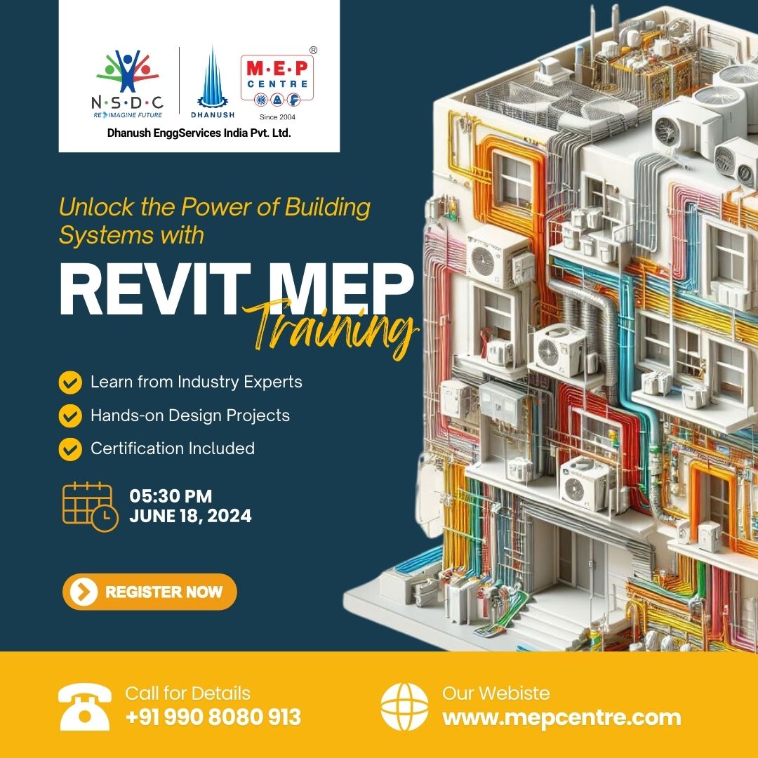 MEPCentrepage's tweet image. Enroll Now: zfrmz.in/L28AV9MWTn3l0z…  | Call Us: 9908080913
Learn Revit MEP – Classroom Batch Starting June 18, 2024!

Limited seats available! Reserve your spot now and take the first step towards becoming a Revit MEP expert.

#RevitMEP #RevitTraining #ProfessionalDevelopment