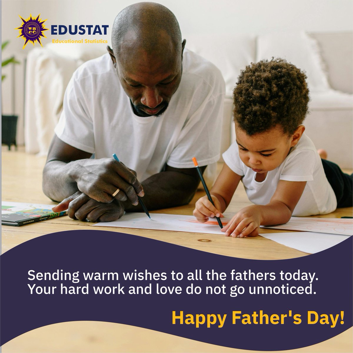 To all the amazing fathers, your hard work and love are truly appreciated.

Wishing you a wonderful Father's Day!

#waec #edustat #sidmach #technologies #FatherFigures #fathersday