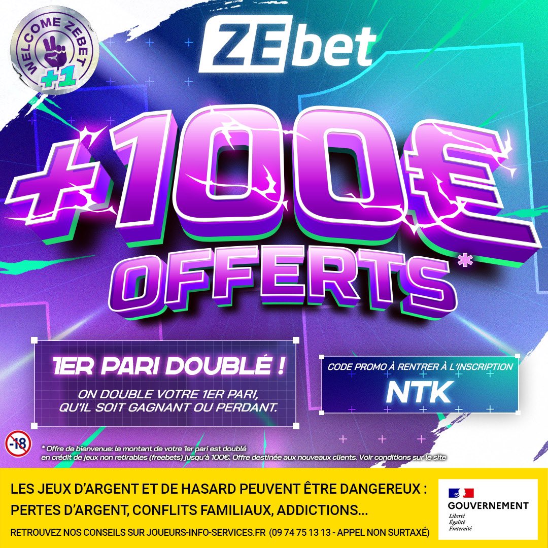 NtkPronos's tweet photo. 🇪🇺 CALENDRIER EURO | CADEAU N•2

A gagner :
🎁 5 x 10€ DE FREEBETS CHEZ ZEBET

Pour participer :
👉 RT + LIKE ce Tweet 
👉 Follow @NtkPronos 

💝 1er pari doublé -> Code : NTK 
https://t.co/A7DzkCm3k0

🗓 Tirage Lundi 23h

🍀 Good luck &amp; Merci ZEbet https://t.co/Z1bwWnb06c