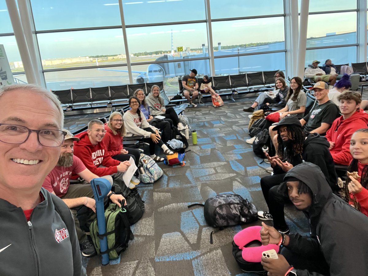 2024 IWU Student Leadership Summit attendees ready to go. Looking forward to a week of servant leadership development and spiritual growth at Two Moose Camp in Glen, Montana.