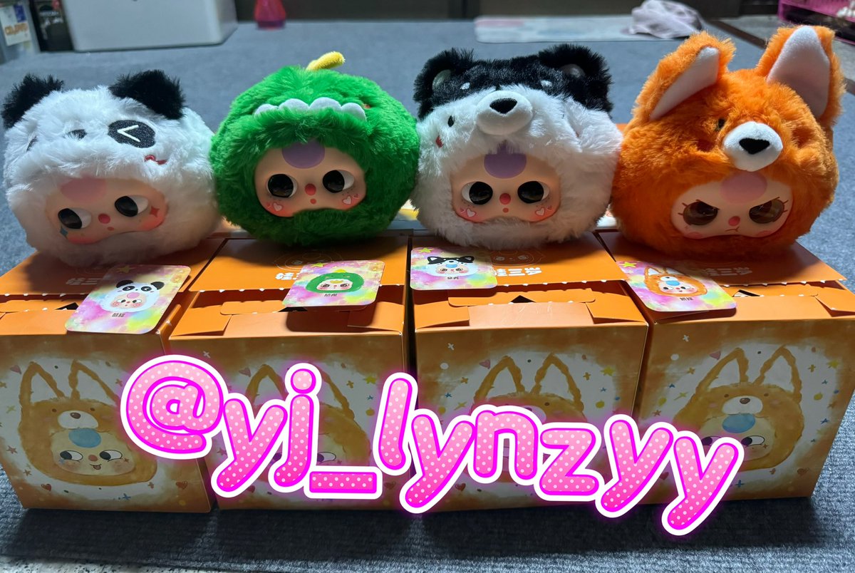 yj_lynzyy's tweet photo. [!!] ขอพื่นที่ในการขายน้อง baby three V.1 ตามภาพเลยค่ะ แพนด้า/ไดโน่/สุนัข/จิ้งจอก

ราคาตัวละ 400บาท รวมส่งแล้ว
แกะเช็คตัว เช็คการ์ด กล่องซองอยู่ครบ มือใหม่
สนใจ dmมาได้เลยค่ะ 🩷❤️

#ตลาดนัดpopmart #กล่องสุ่มpopmart #ตลาดนัดarttoy #babythree #popmart #ตลาดนัดกล่องสุ่ม #เบบี้ทรี https://t.co/77cLsmIyVI