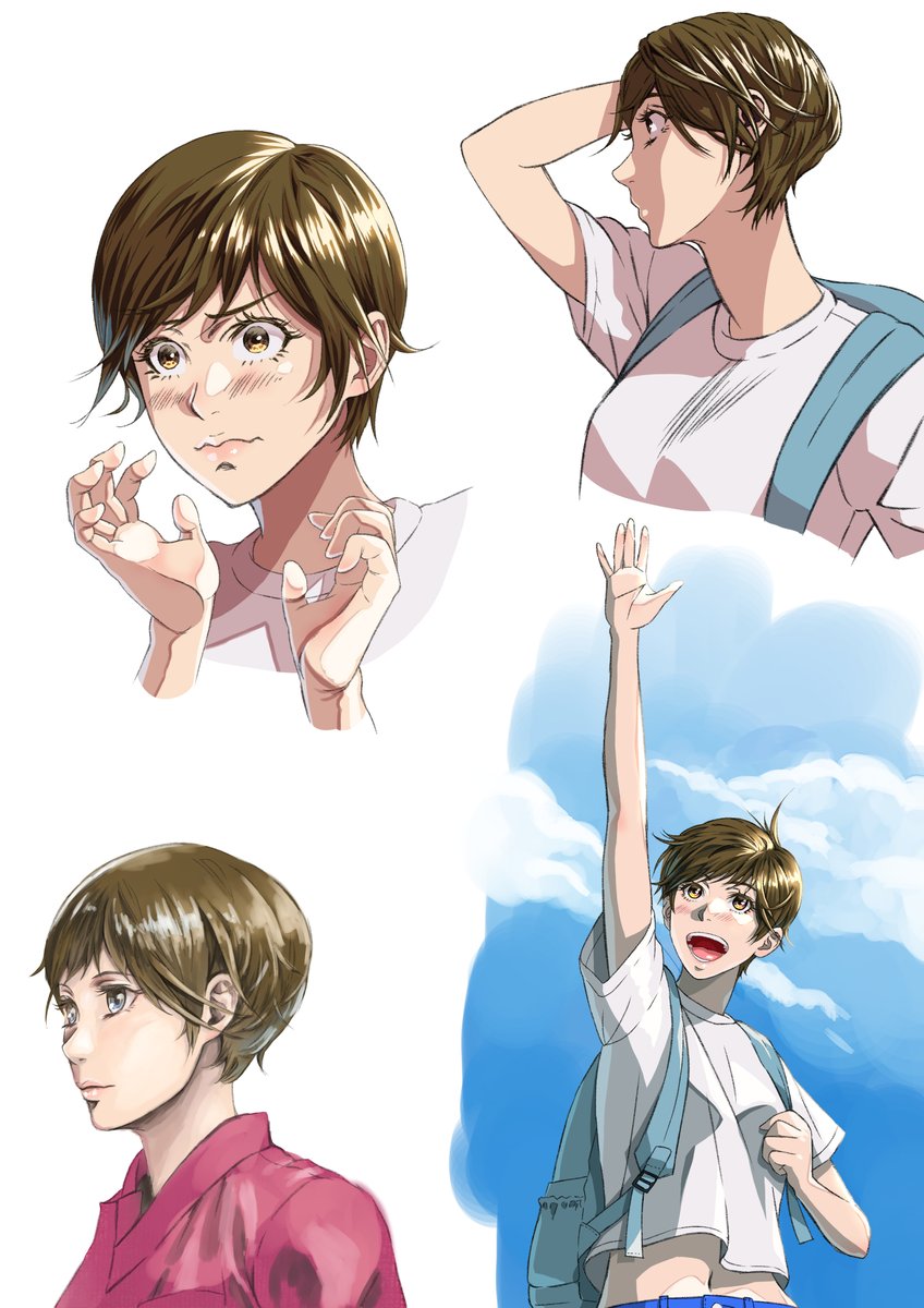 kanaex001's tweet image. ワンドロチャレンジ×4回やってみました🎨
#一時創作