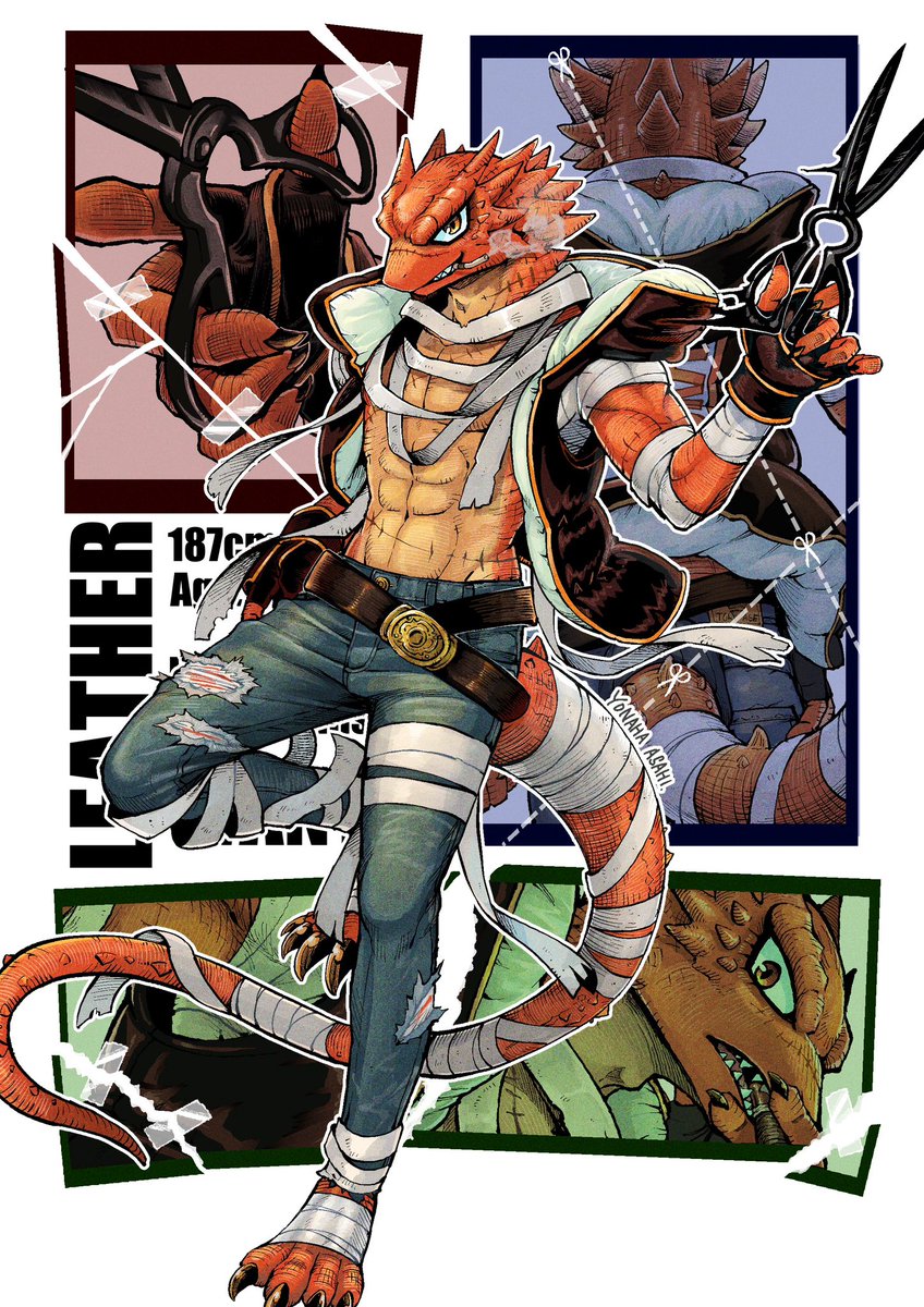 Asahi_478's tweet photo. トカゲ獣人
#イラスト #illusrtation #獣人 #キャラデザ https://t.co/S83L8geF7V