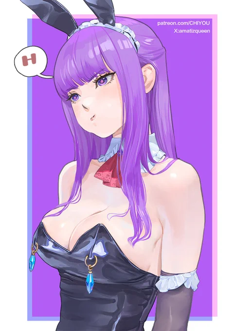 Fern Bunny~ [18R] in the message. welcome join my Patreon! #フェルン #乳 #Bunnygirl
