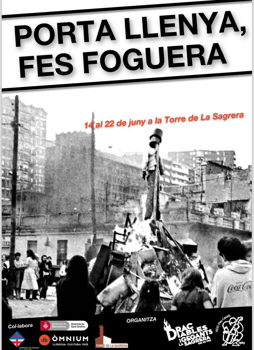 La foguera et necessita! 🔥

Tens algun moble que creus que  podria donar un millor servei? És el moment que tingui un final màgic.
Del 17 al 22 de juny porta els teus mobles vells a La Torre de La Sagrera. Ajuda’ns a  tenir la millor Revetlla de Sant Joan!

Comptem amb tu! 🔥