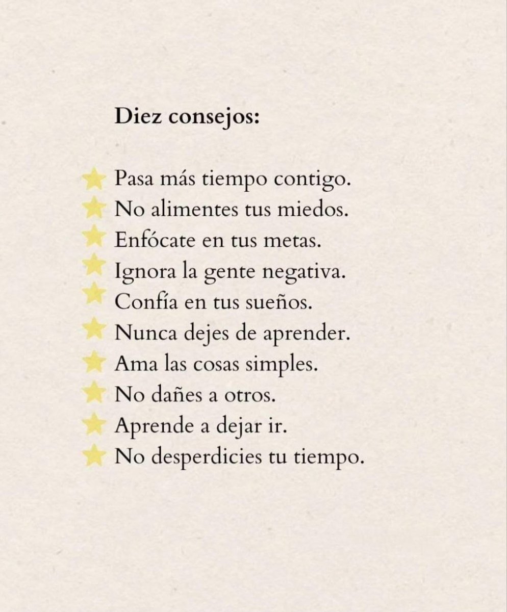 DIEZ CONSEJOS: