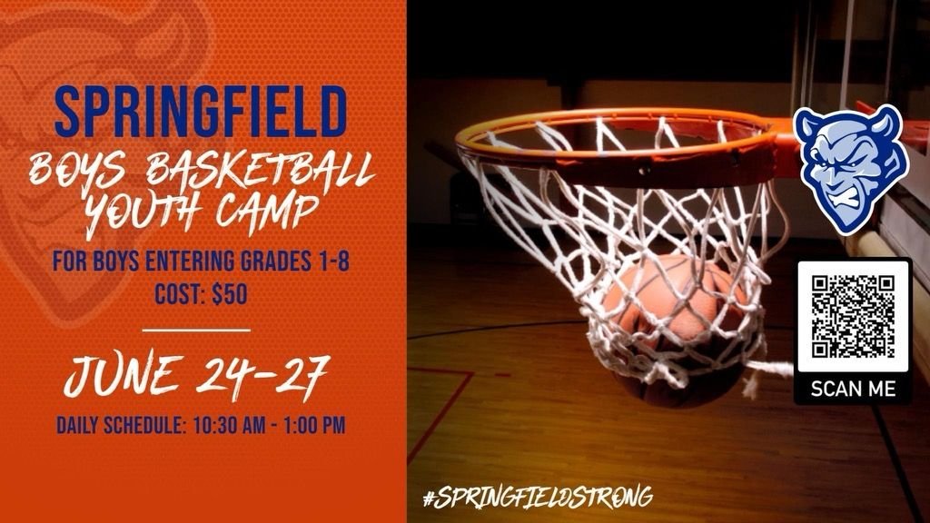 Join us for our youth camp!  Still time to sign up!!

Scan the QR code or visit springfieldbluedevils.com/camps/