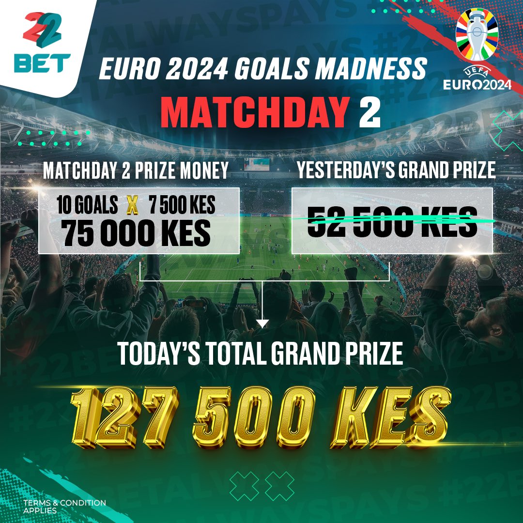 22bet_ke's tweet image. 🔔Wadauuuuuu 🤑‼️ Day 3️⃣ match ndio hii , lets Goooo💪🏾 

#22BetAlwaysPays

NB; For you not to miss out in the selection kumbuka kushare na Kuretweet hii post 

Winners watachagulia kwa hii post 🫡

Hashtag bado ni #22betAlwaysPays na number yako ya MPESA/AIRTEL

#22betAlwaysPays…
