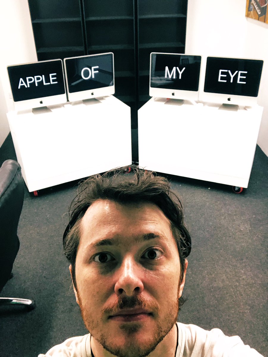 Stephen Smith (@ssmithactor) on Twitter photo Here we go again! 🍏 
This is the set design of #AppleofMyEye - a musical about Steve Jobs and the history of Apple computers!
We incorporate multi-media throughout, via these 4x Macs…
🖥️🖥️🖥️🖥️
Touring:
25 June <a href="/Macready_Rugby/">Macready Theatre</a> 
11-12 July <a href="/WatFringe/">WatFringe</a> 
30 July <a href="/CamdenFringe/">Camden Fringe</a> Here we go again! 🍏 
This is the set design of #AppleofMyEye - a musical about Steve Jobs and the history of Apple computers!
We incorporate multi-media throughout, via these 4x Macs…
🖥️🖥️🖥️🖥️
Touring:
25 June <a href="/Macready_Rugby/">Macready Theatre</a> 
11-12 July <a href="/WatFringe/">WatFringe</a> 
30 July <a href="/CamdenFringe/">Camden Fringe</a>