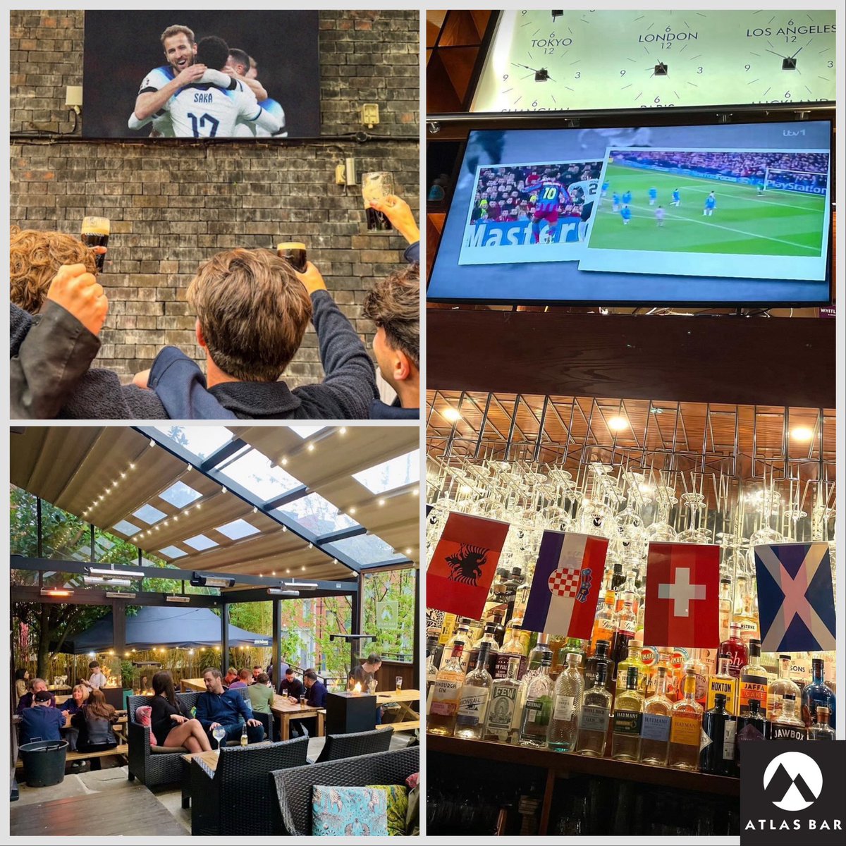 TheAtlasBar's tweet photo. Come rain or shine you can enjoy watching the start of England’s Euro24 campaign inside, or out.
#atlasbar #Manchester #gin #bar #euro24 #euros #football #beergarden #itscominghome https://t.co/WfDri8mWBX