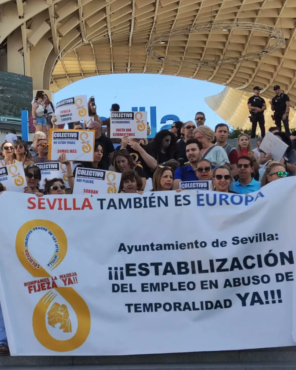 FraudeLey54366's tweet photo. Domingo reivindicativo:
👉 Tras la sentencia del TJUE ⚖️ nos hemos manifestado en las "Setas".
👉 No hay dudas de la solución #FijezaYA 
@jlsanzalcalde #voluntadpolítica para #90familias 
@PPdeSevilla @PSOEAytoSevilla @PodemosSevilla @iusevillaciudad @VOXSevilla_ https://t.co/AIHKVYifQd